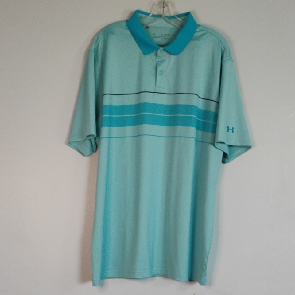 Under Armour Golf Size XXL Polo Shirt Athletic Performance Moisture-Wicking